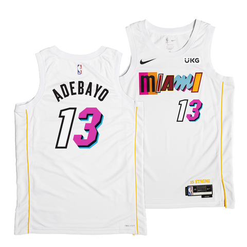 Bam Ado Miami Heat Championship Gold Numbered Jersey Size XL
