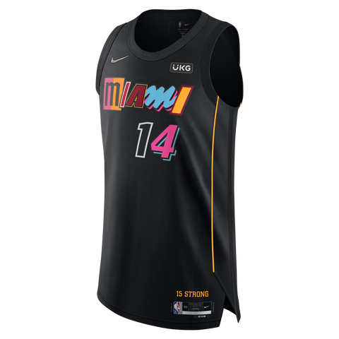 Men's Miami Heat Bam Ado #13 Nike Black 2021/22 Swingman