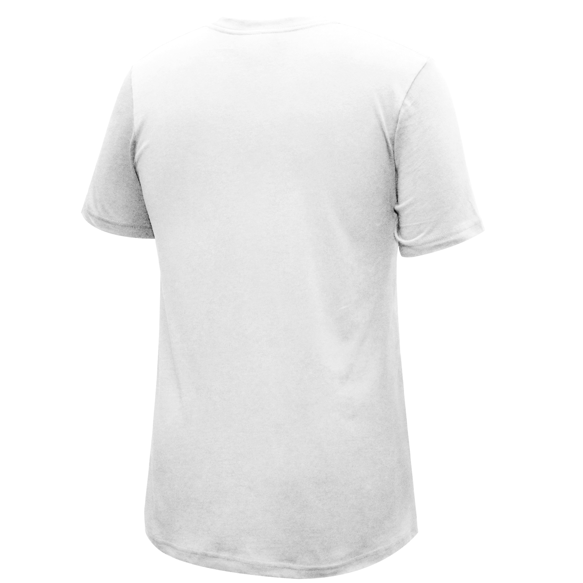 White Miami HEAT Stadium Essentials Miami Mashup Vol. 2 logo tee, back view, short sleeves. - Stadium Essentials Miami Mashup Vol. 2 Logo Tee