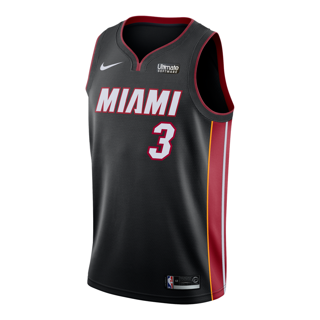 Dwyane Wade Nike Miami HEAT Icon Black Swingman Jersey MENS JERSEYS NIKE    - featured image