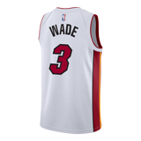 Dwyane Wade Nike Miami HEAT Youth Association White Swingman Jersey - 2