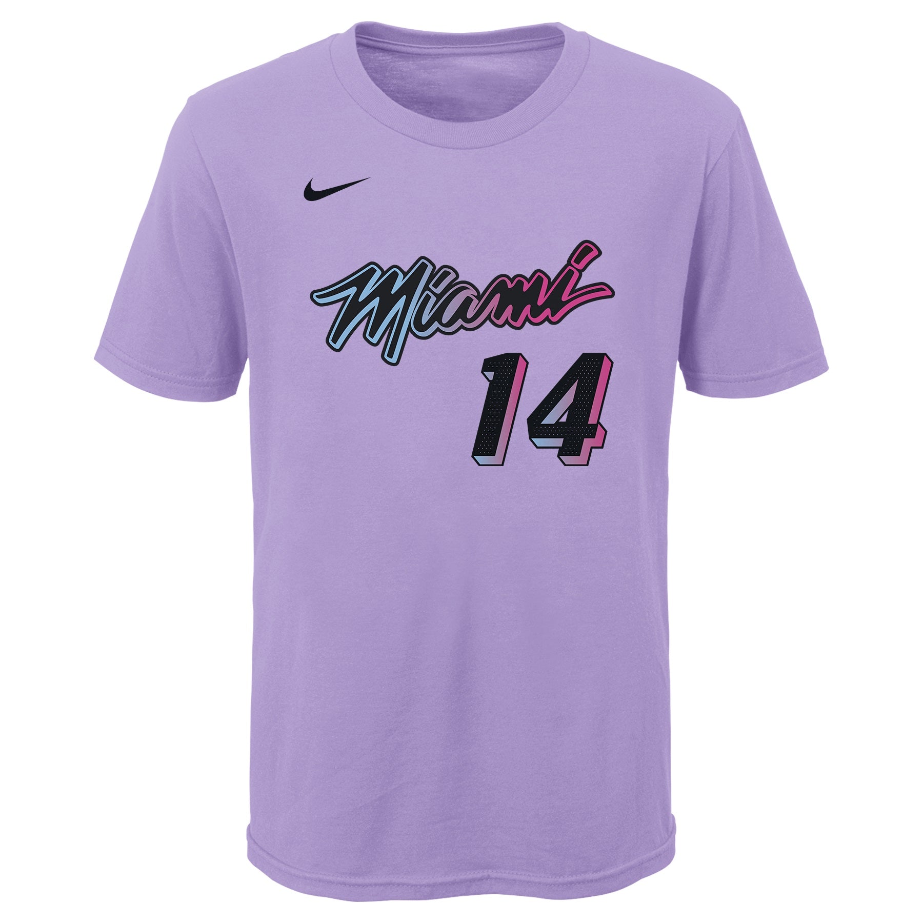 Nike Youth Miami Heat Tyler Herro #14 Cotton White T-Shirt