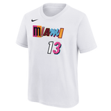 Bam Adebayo Nike Miami Mashup Vol. 2 Name & Number Youth Tee - 1