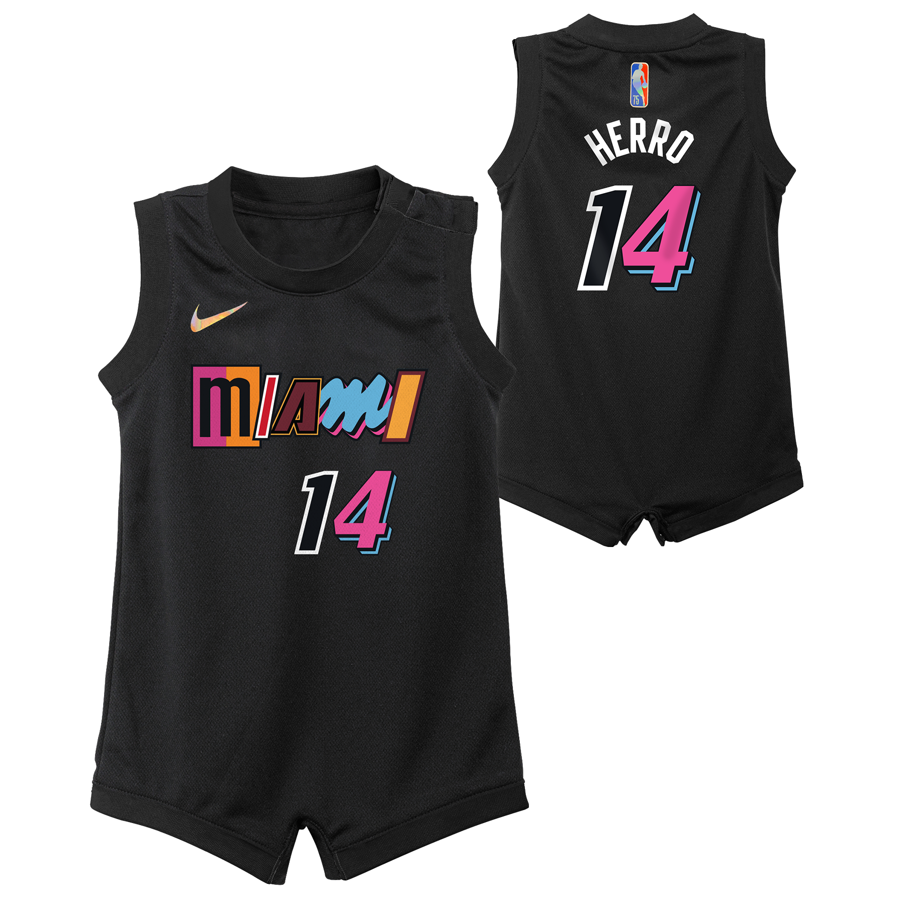 Tyler Herro Nike Miami HEAT Mashup Onesie Jersey Infant Jersey Nike   