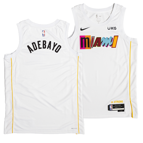 Bam Ado Nike Miami HEAT Youth Association White Swingman Jersey – Miami  HEAT Store
