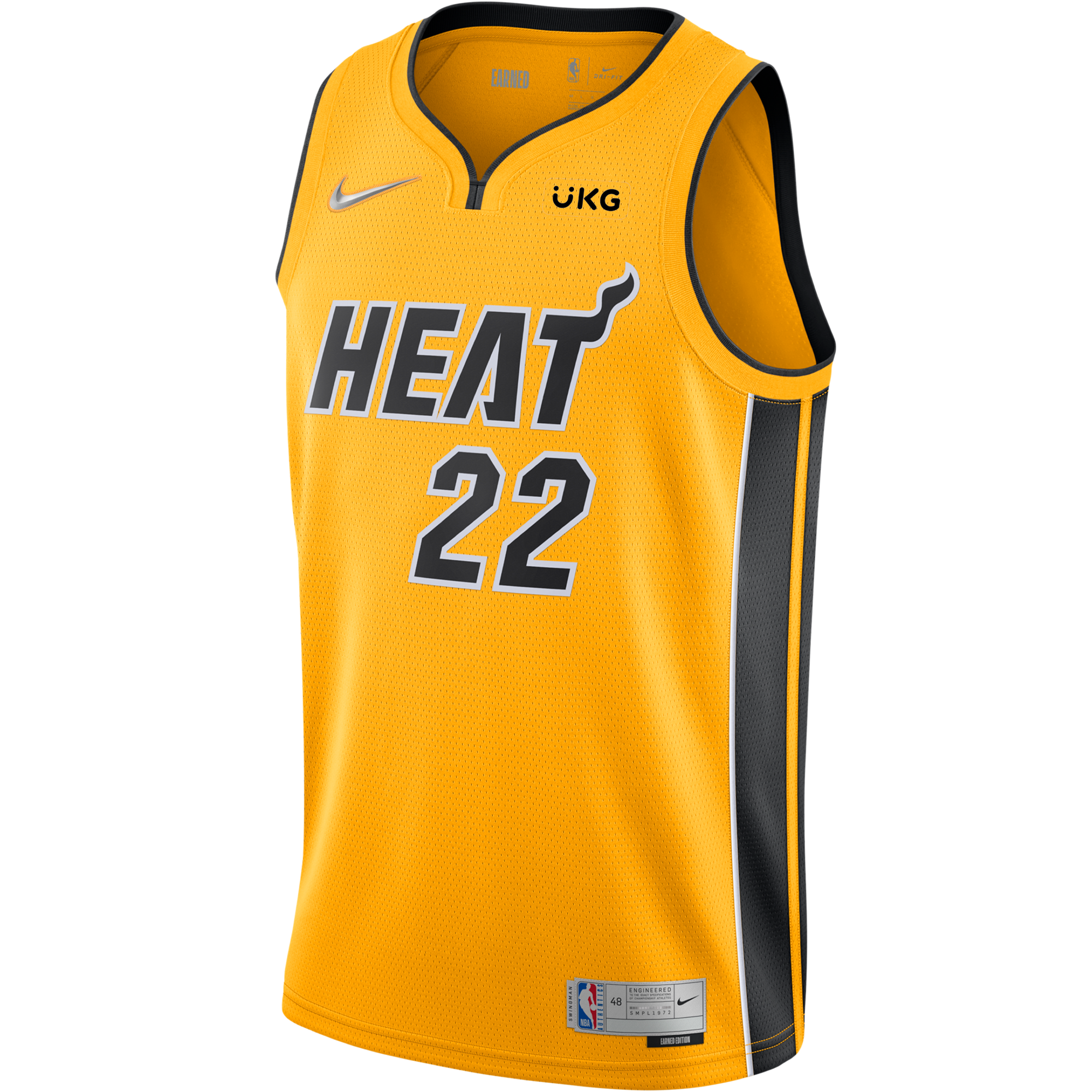 Men's Nike White Miami Heat 2020/21 Swingman Custom Jersey - Association Edition Size: Small