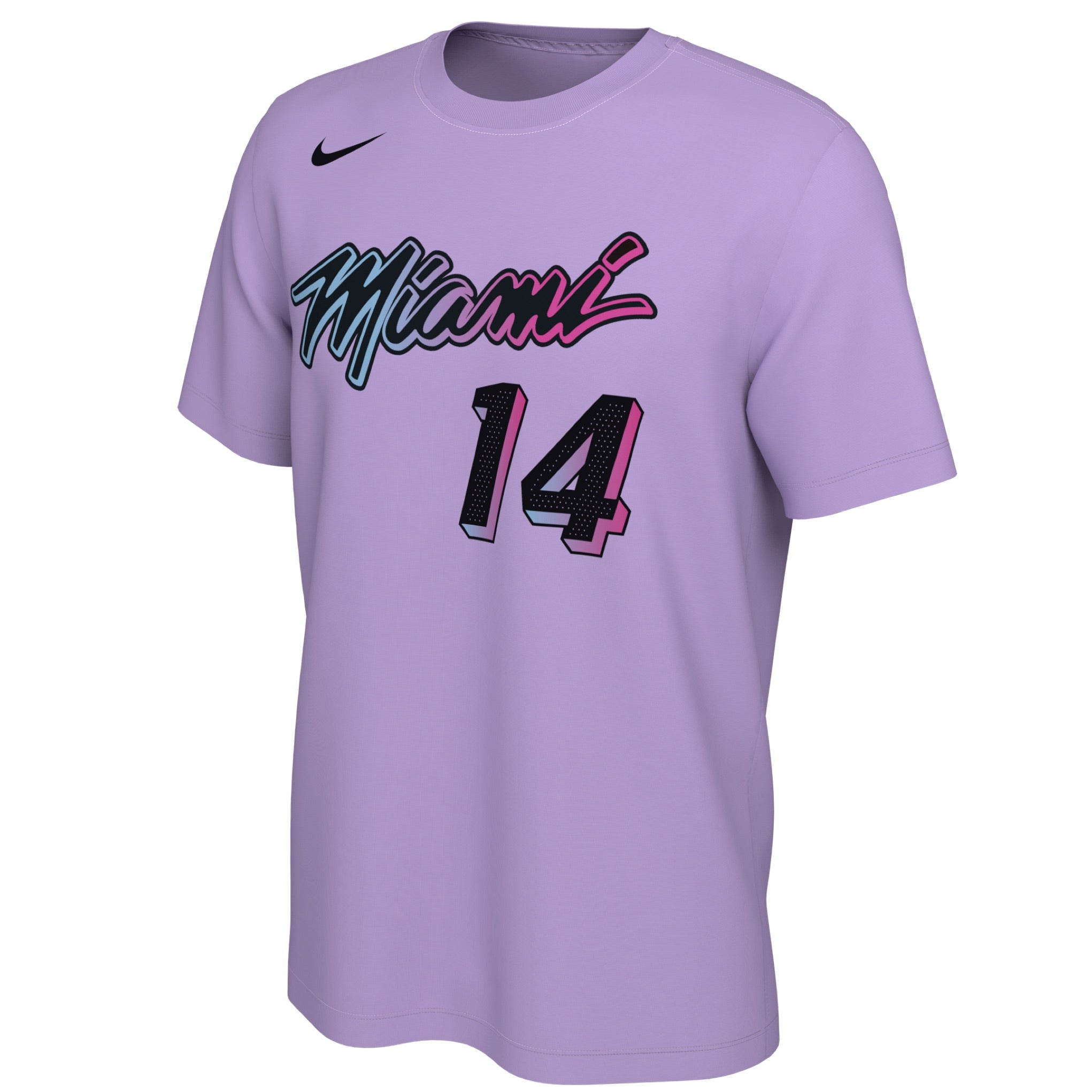 🔥RARE Authentic Nike Miami Heat Tyler Herro Vice City Blue Pink