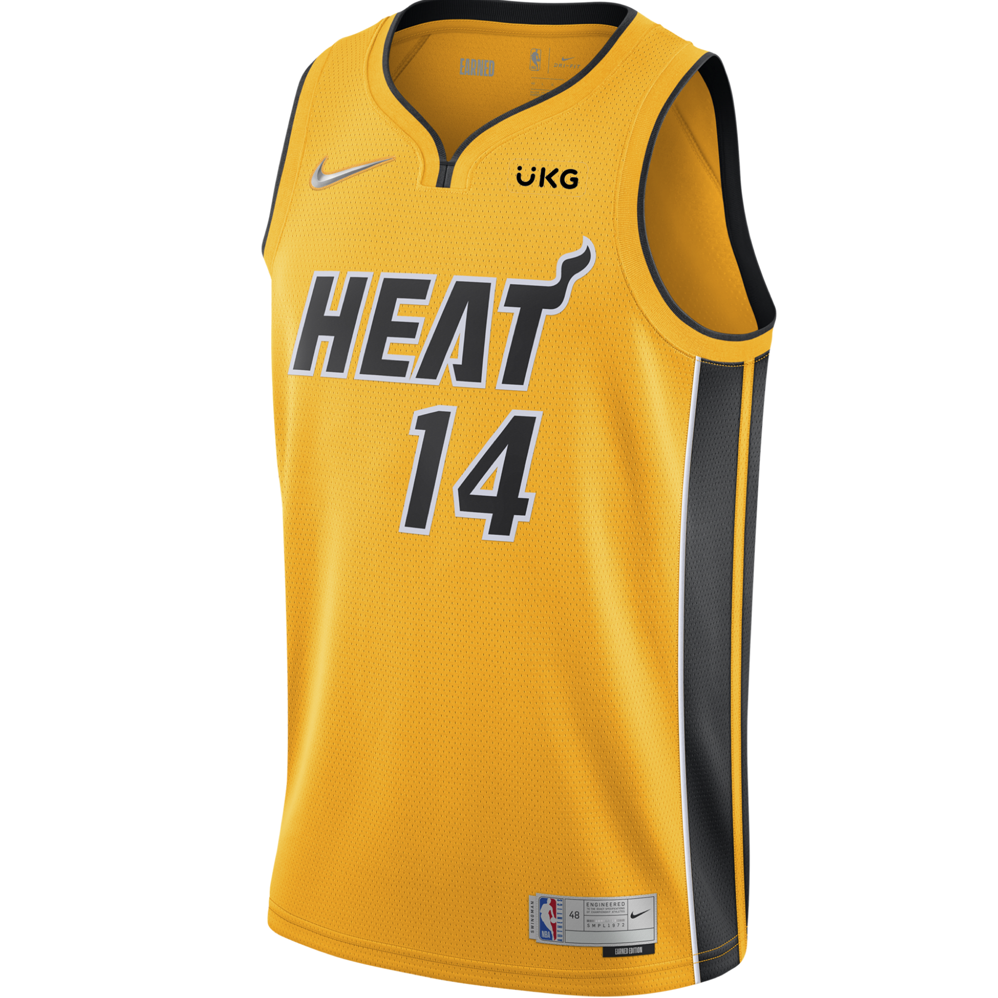 Tyler Herro Nike Trophy Gold Swingman Jersey