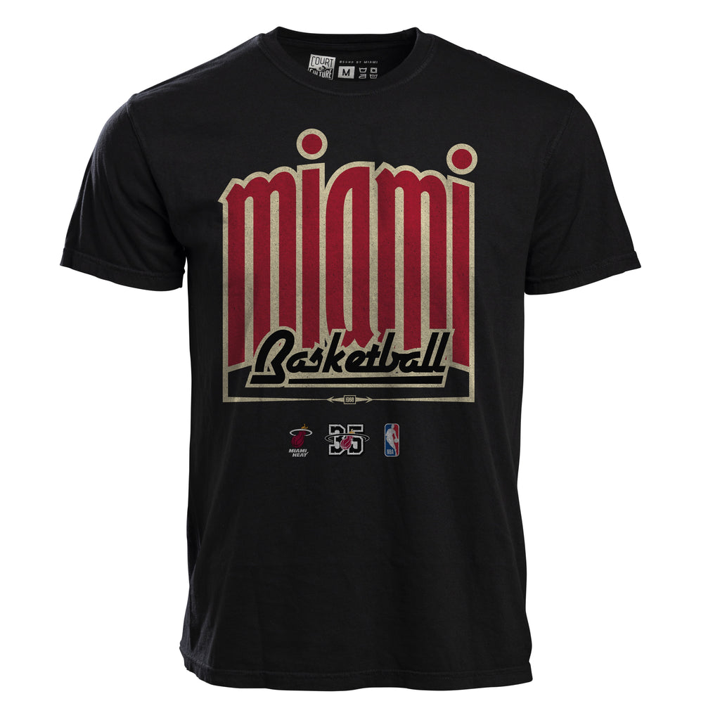 Court Culture Classic Miami Basketball Unisex Tee UNISEXTEE COURT CULTURE    - featured image