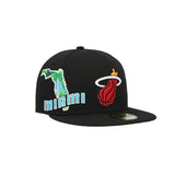 New Era Miami HEAT Stateview Fitted Hat - 3
