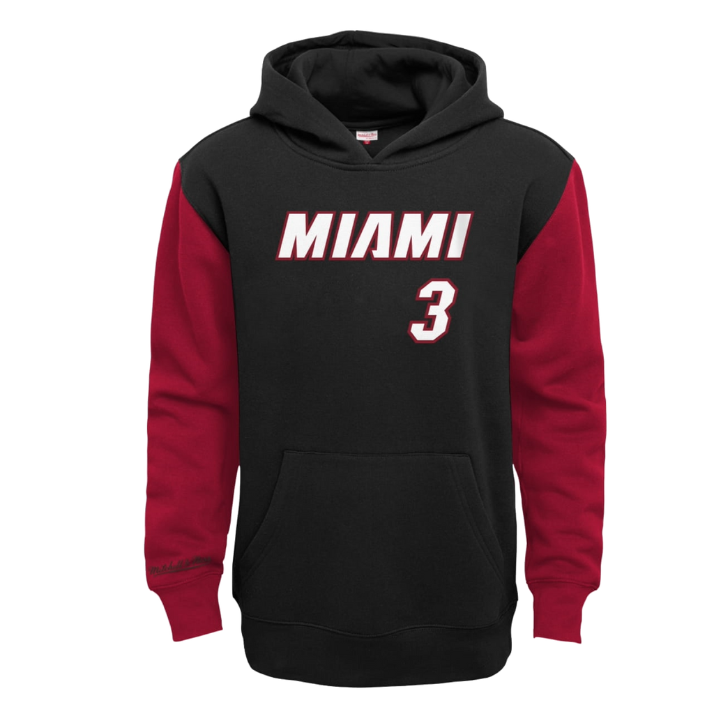 Dwyane Wade Mitchell and Ness Name & Number Youth Hoodie KIDS OUTERO OUTERSTUFF    - featured image