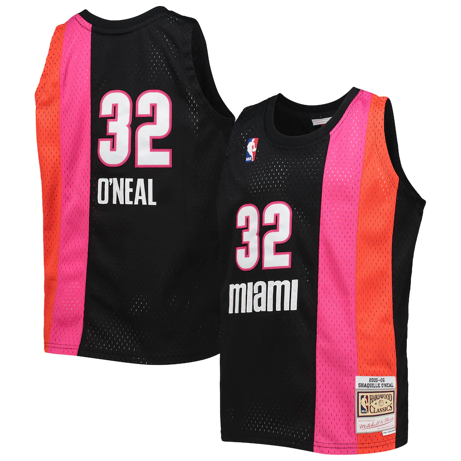 Mitchell & Ness Men's Mitchell & Ness Shaquille O'Neal Pink/Black